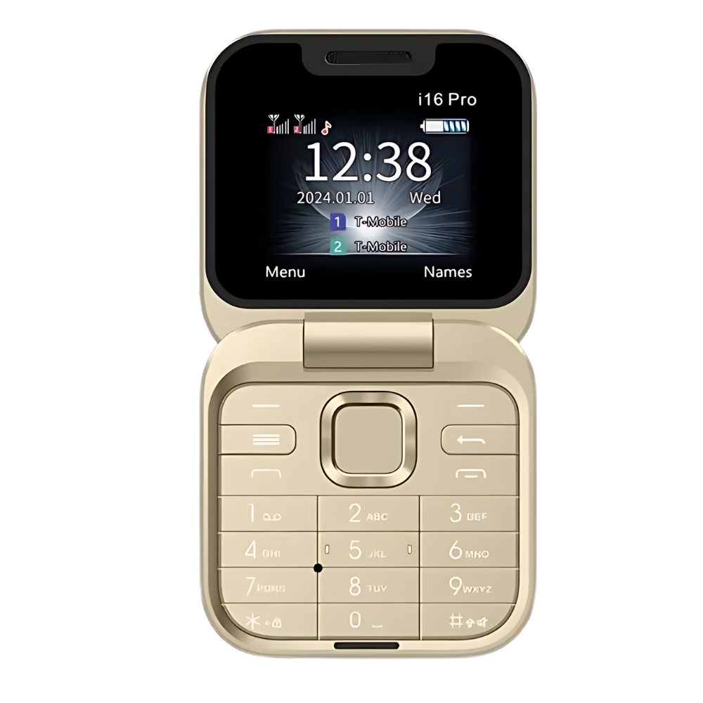 Téléphone portable pliable Dual Sim
