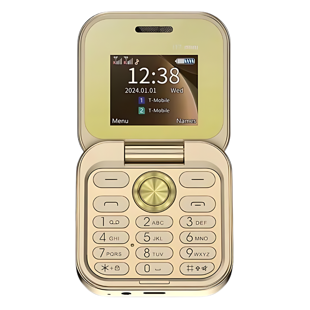 Téléphone portable pliable Dual Sim