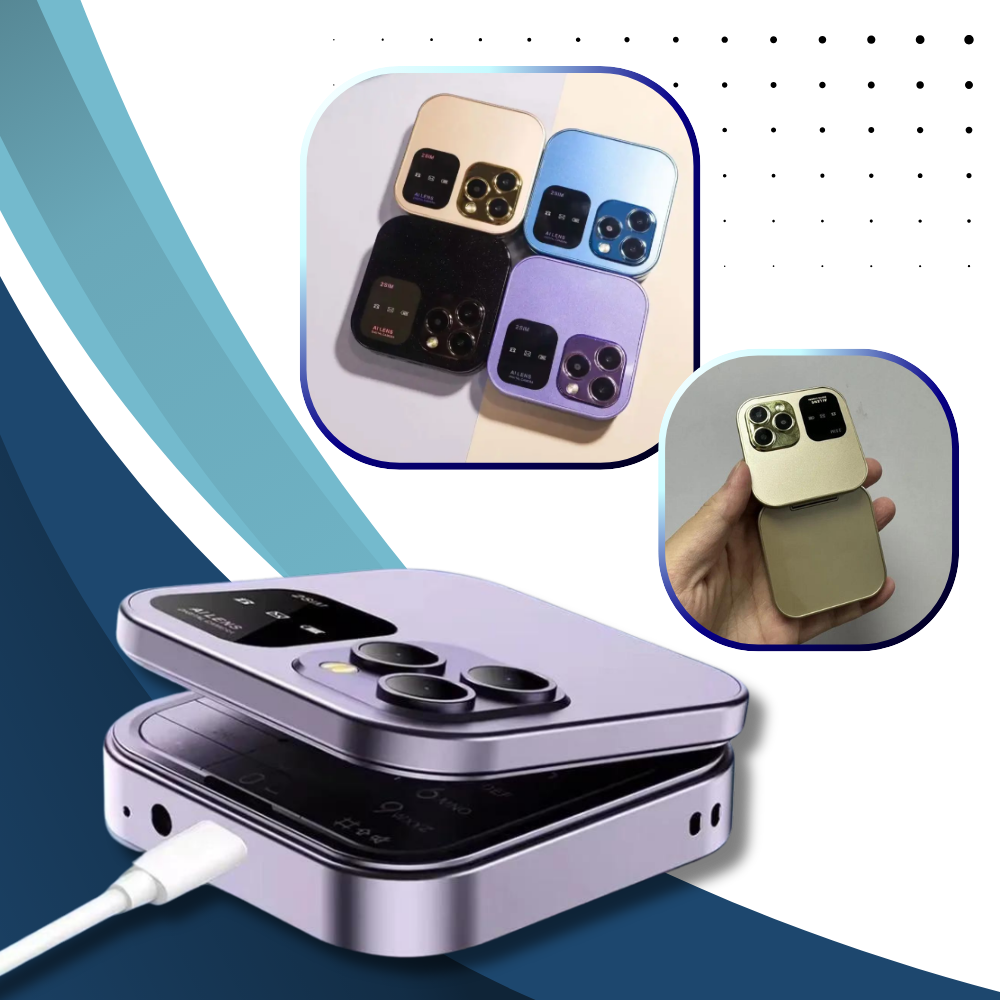 Téléphone portable pliable Dual Sim