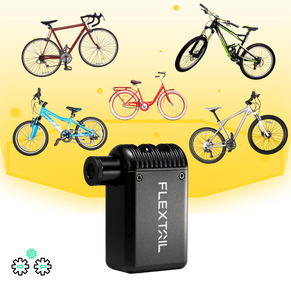 Pompe à vélo à double valve