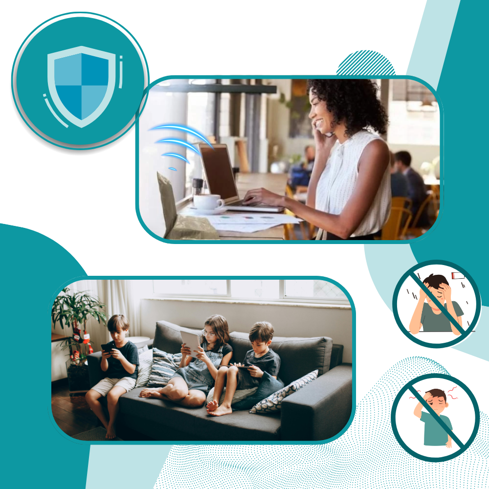 Housse de protection contre les champs électromagnétiques et les radiofréquences (EMF & RF)