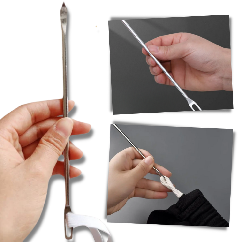 Enfileur facile de cordon de serrage de la ceinture