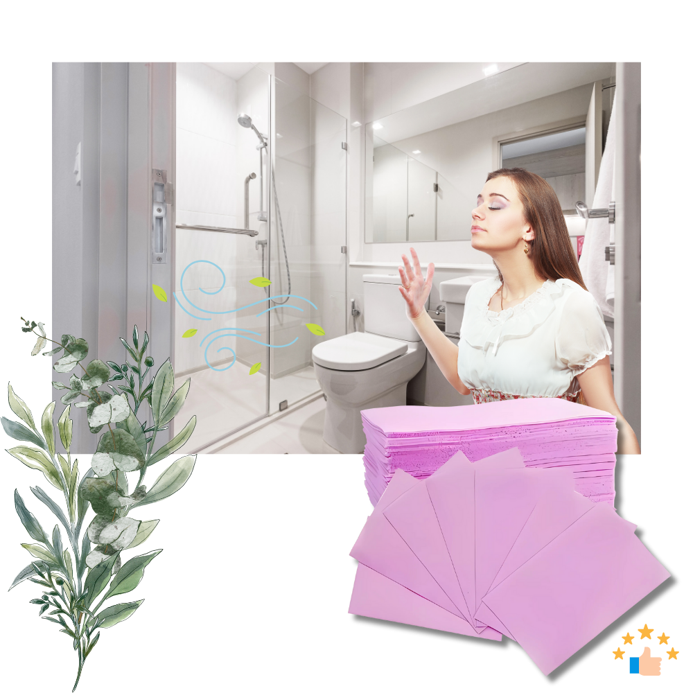 Feuilles nettoyantes écologiques pour les toilettes