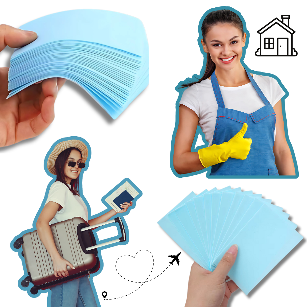 Feuilles nettoyantes écologiques pour les toilettes