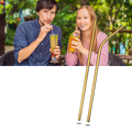 Paille réutilisable en acier inoxydable
