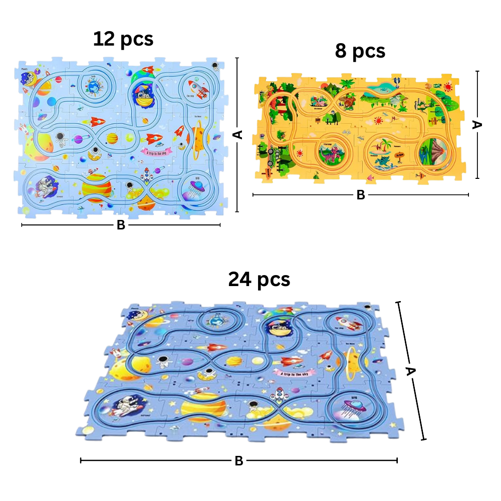 Jeu de piste ludique pour voitures électriques