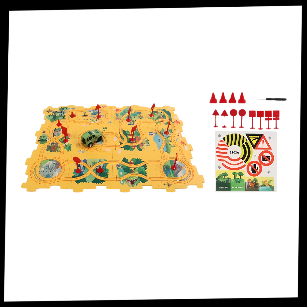 Jeu de piste ludique pour voitures électriques