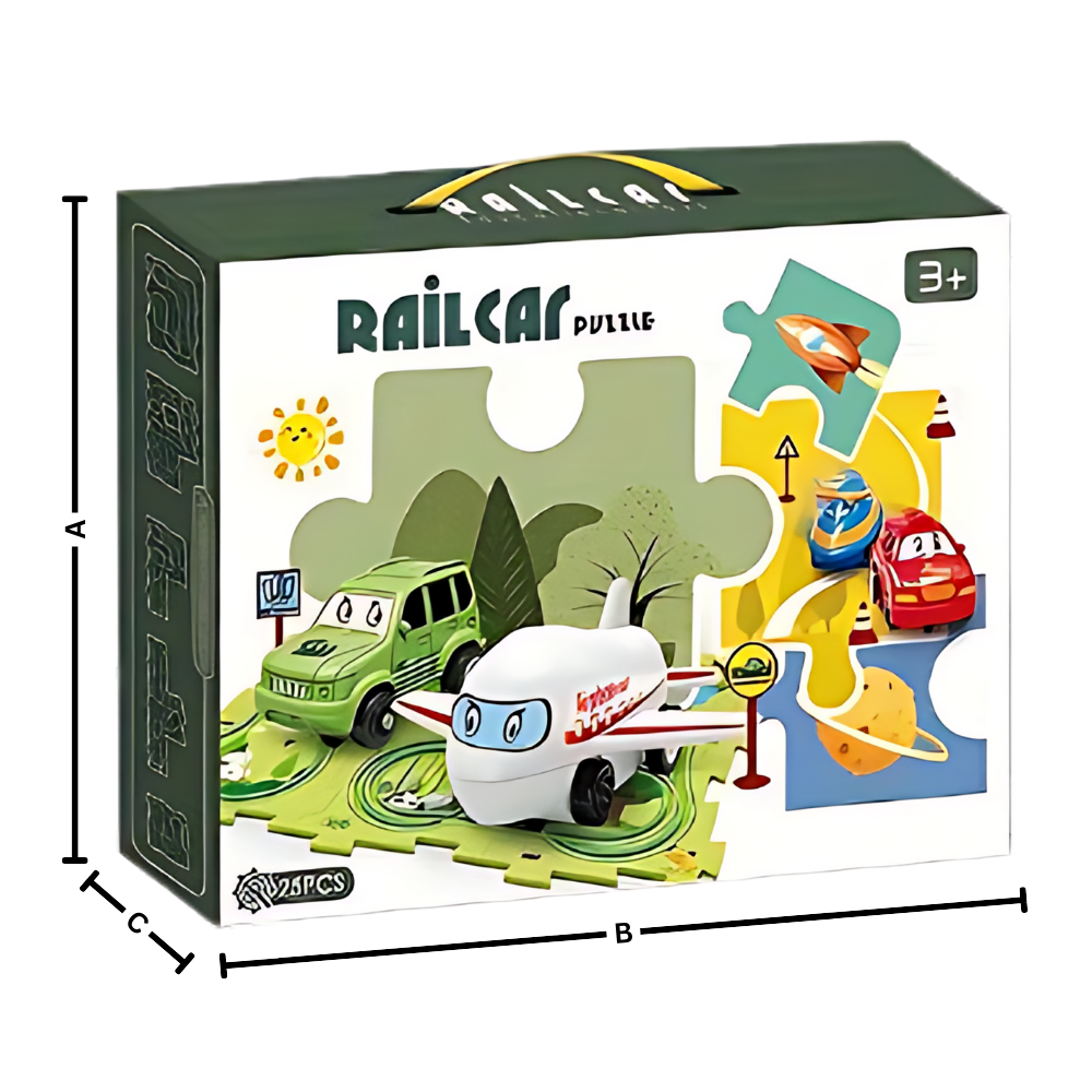 Puzzle piste de voitures éducatif et amusant