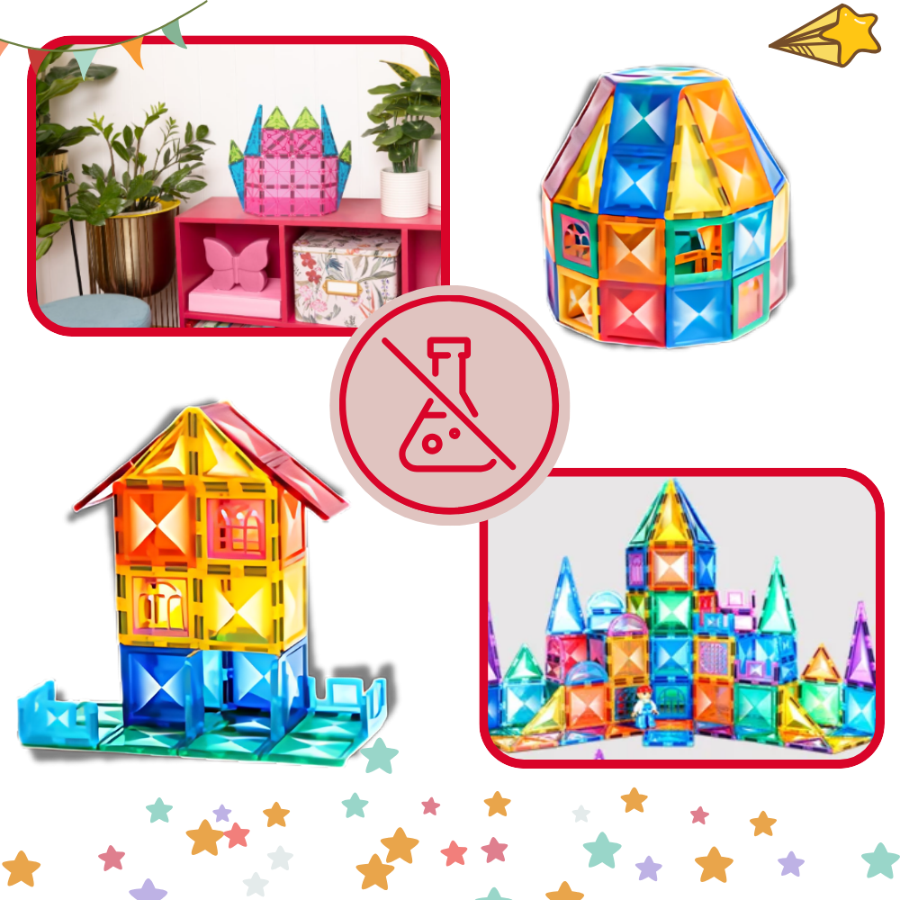 Blocs de construction magnétiques éducatifs