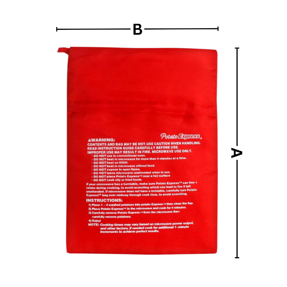 Sac de cuisson à pommes de terre pour micro-ondes