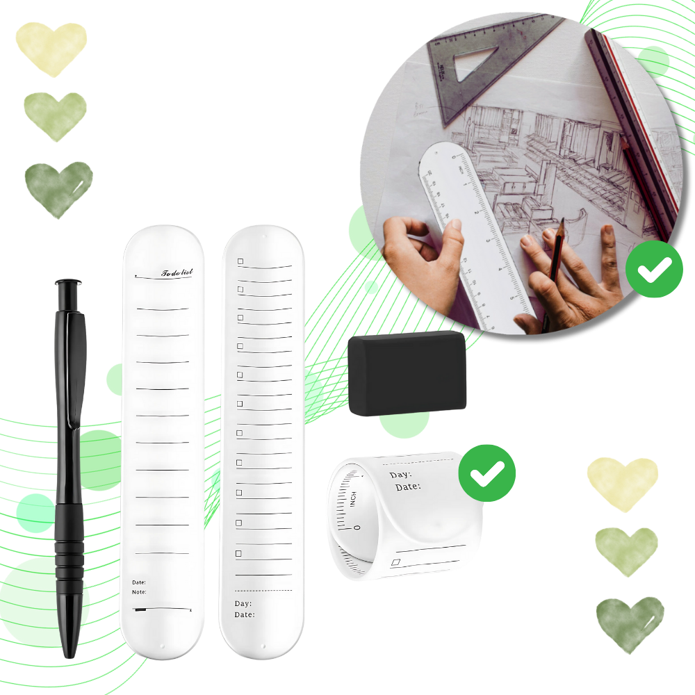 Bracelets de rappel effaçables en silicone