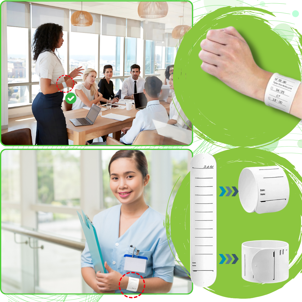 Bracelets de rappel effaçables en silicone