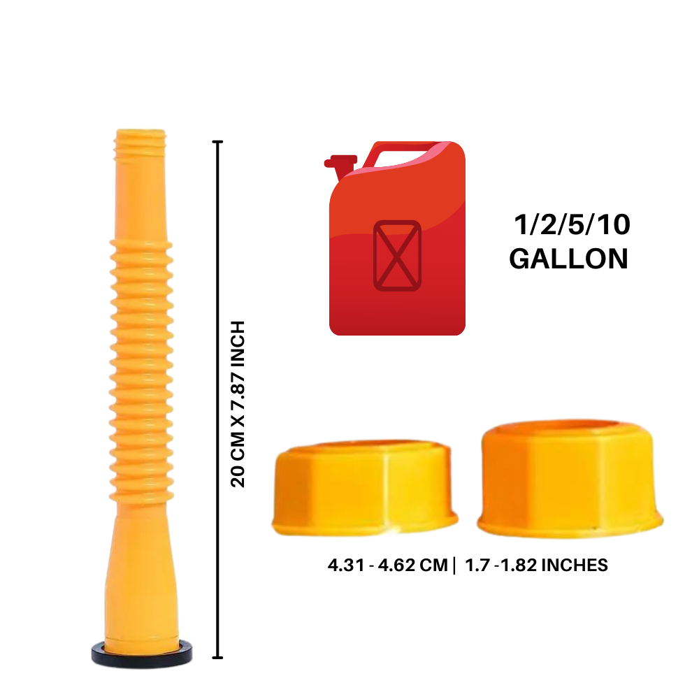 Bec verseur flexible pour bidon d'essence