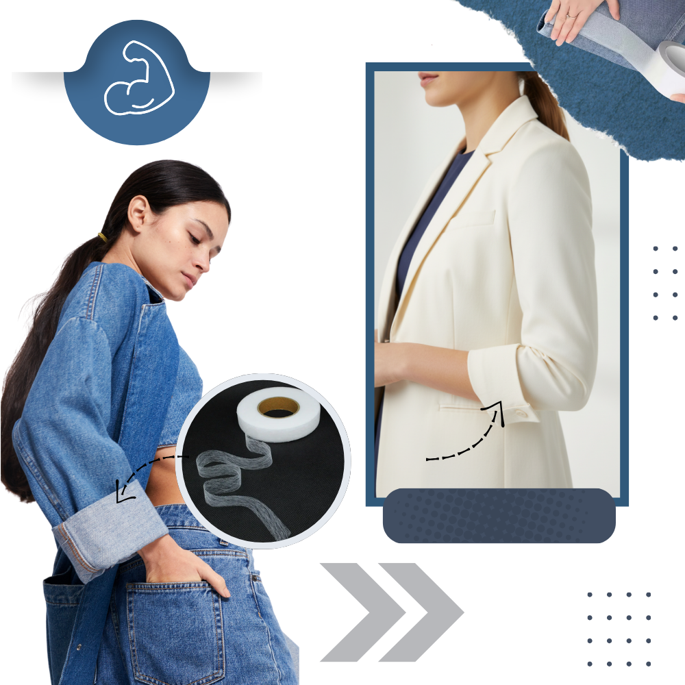 Ruban double face hautement adhésif pour tissus