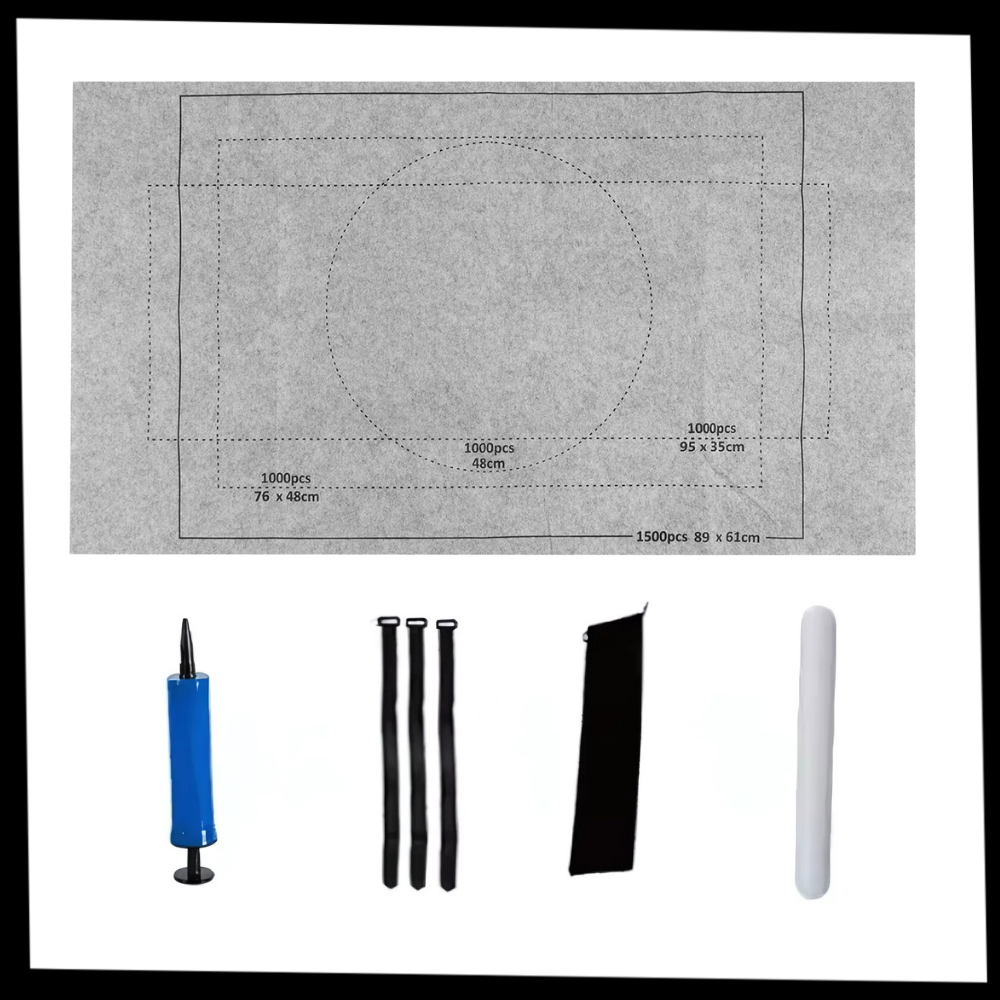 Tapis de puzzle en feutre à enrouler