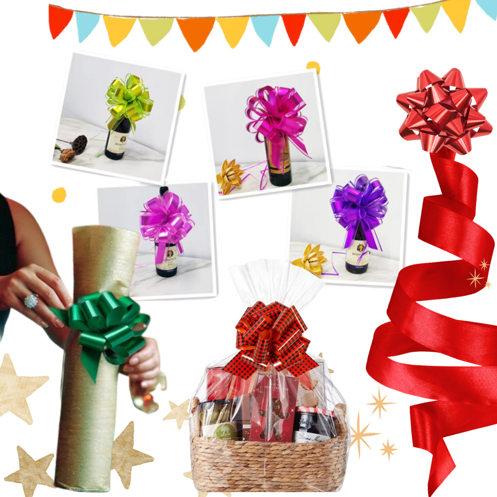 Noeuds en ruban festifs à assemblage facile
