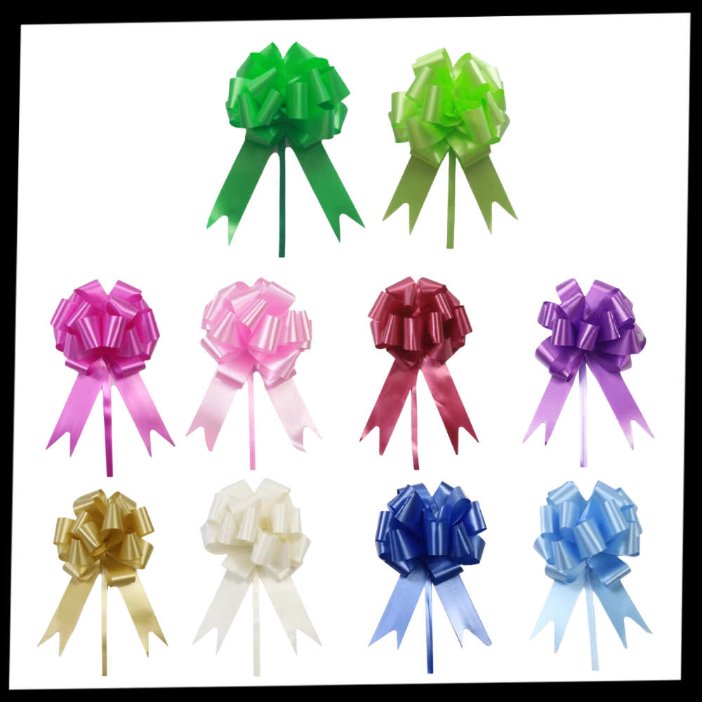 Noeuds en ruban festifs à assemblage facile