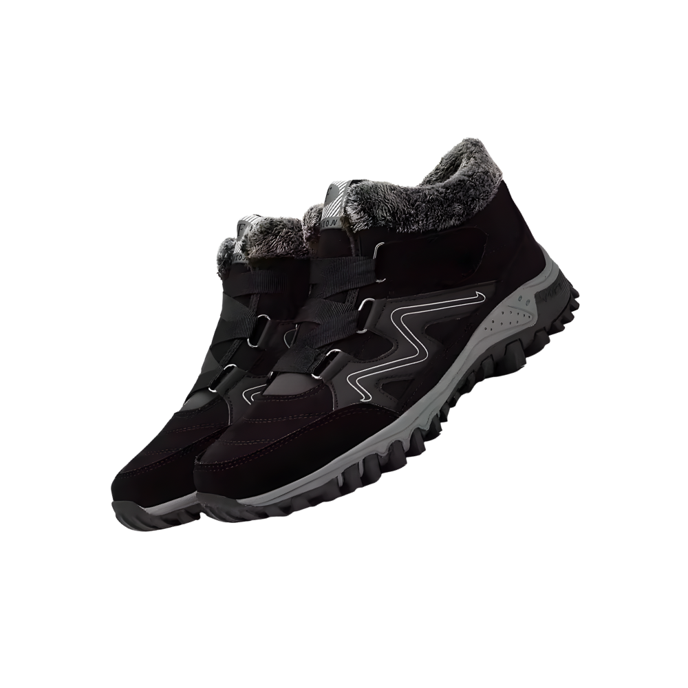 Bottines d'hiver chaudes doublées en polaire