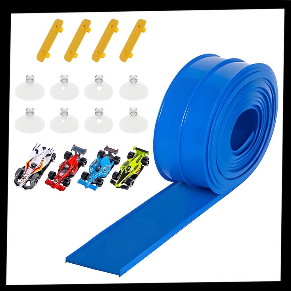 Circuit de course flexible à 2 voies jeu de voiture enfant