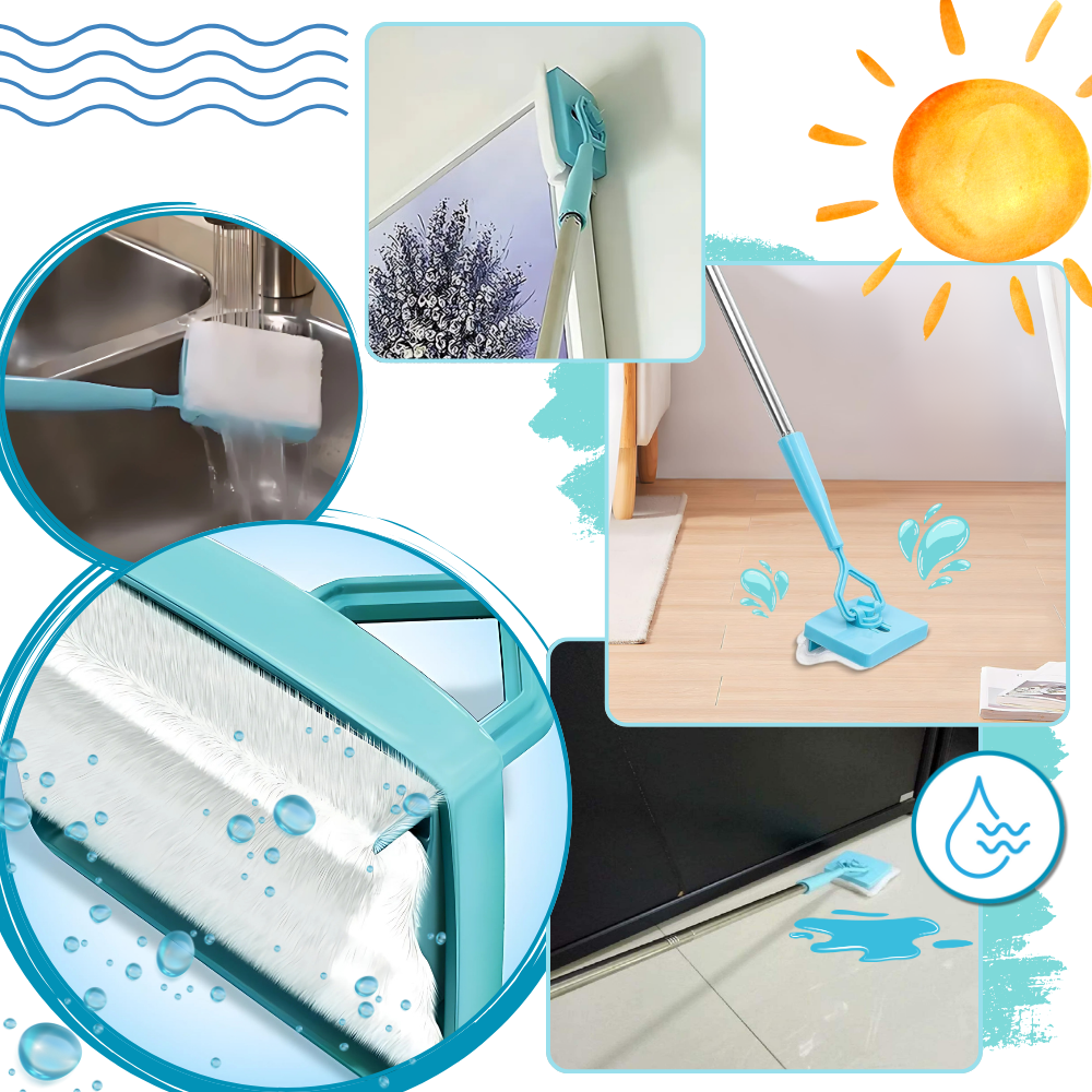 Brosse de nettoyage flexible pour plinthes