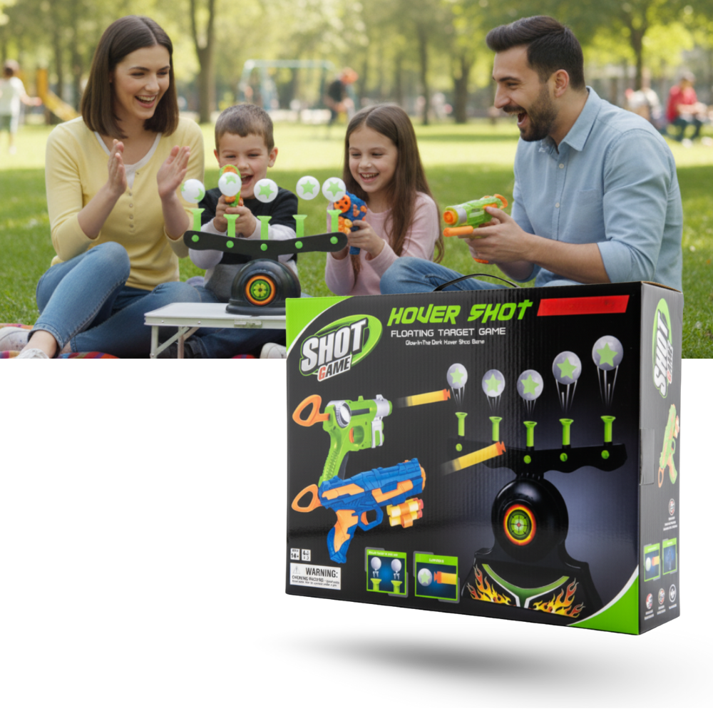 Jeu de tir avec balles flottantes lumineuses