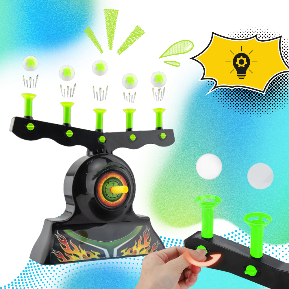 Jeu de tir avec balles flottantes lumineuses