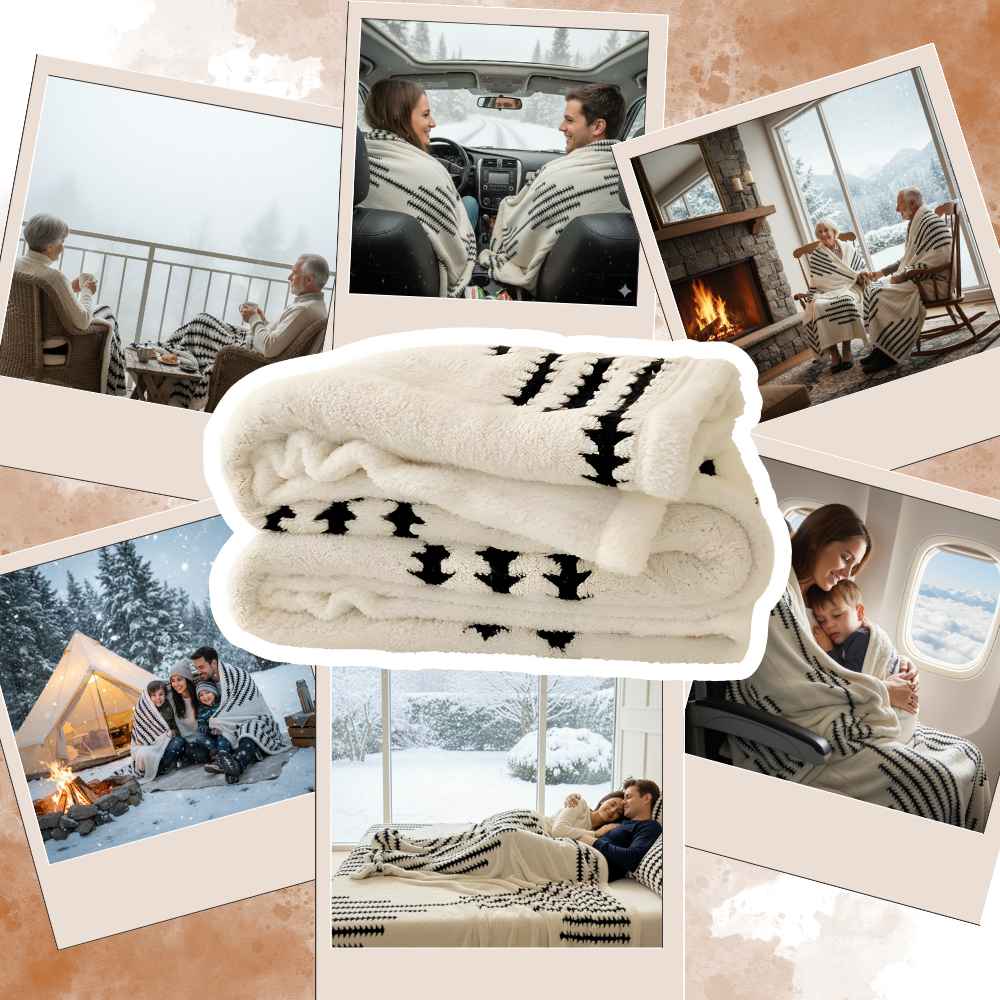 Couverture d'hiver molletonnée et moelleuse