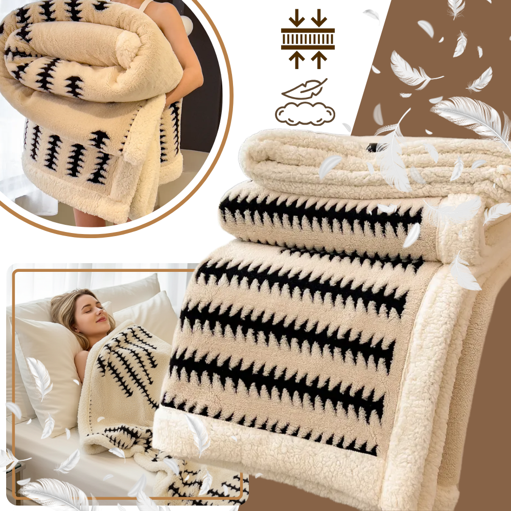 Couverture d'hiver molletonnée et moelleuse