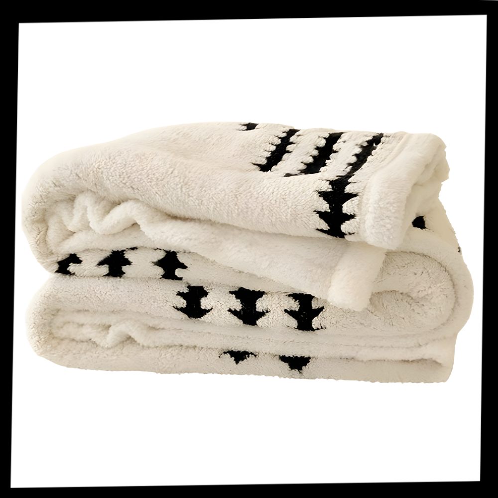 Couverture d'hiver molletonnée et moelleuse