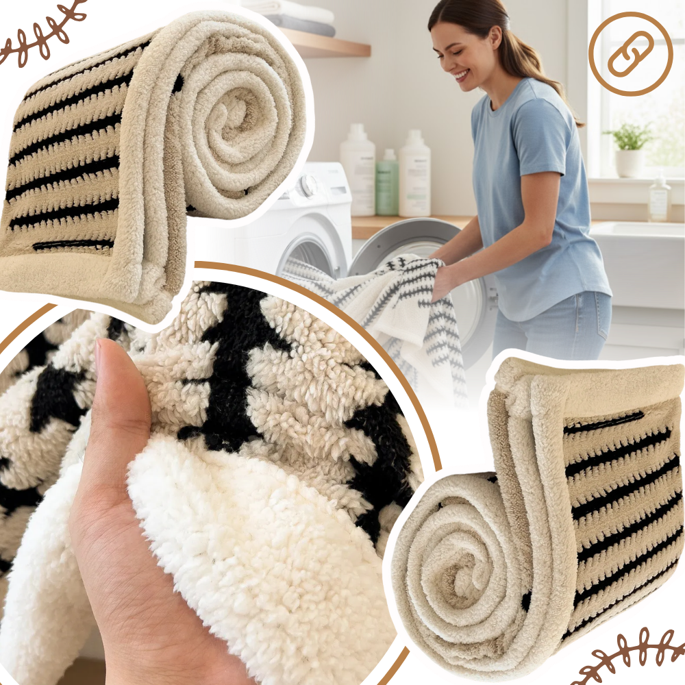 Couverture d'hiver molletonnée et moelleuse