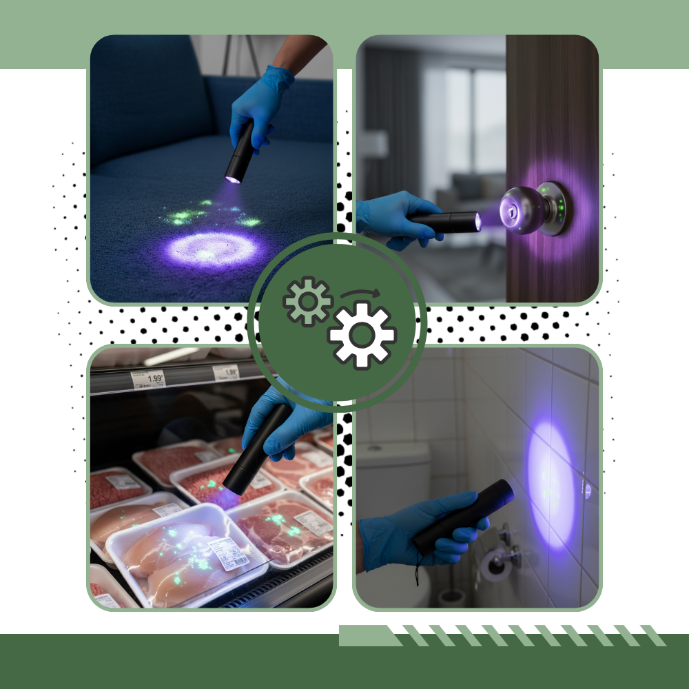 Lampe UV multi-usage pour inspection alimentaire