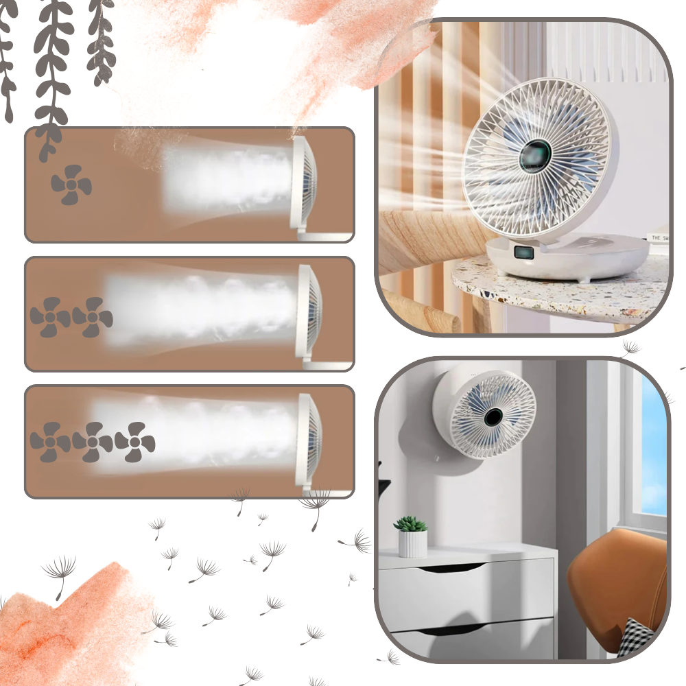 Ventilateur portable à diffusion douce