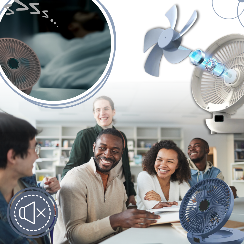 Ventilateur portable à diffusion douce