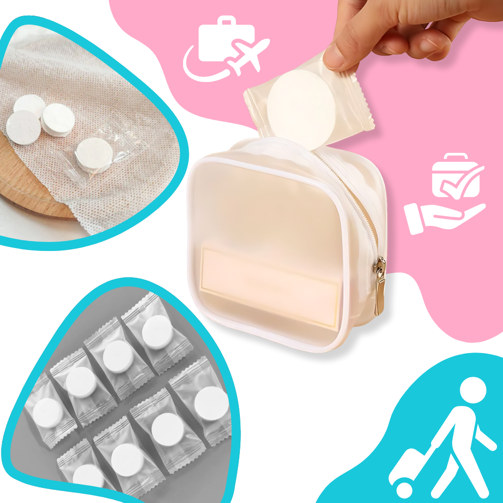 Serviettes compressées en coton doux