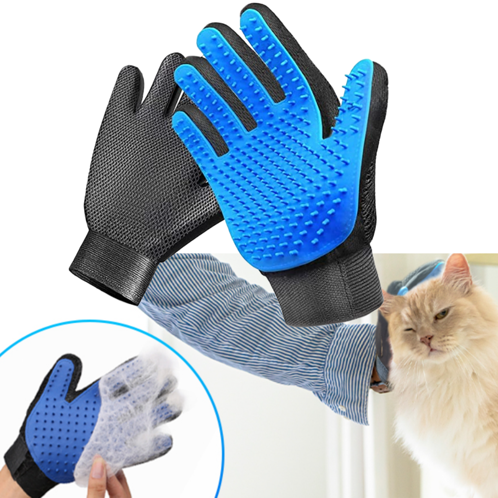 Gants de toilettage pour animaux (paire)