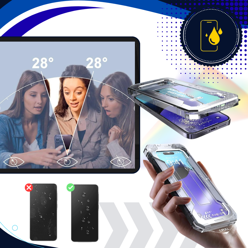 Protecteur d'écran HD avec filtre de confidentialité