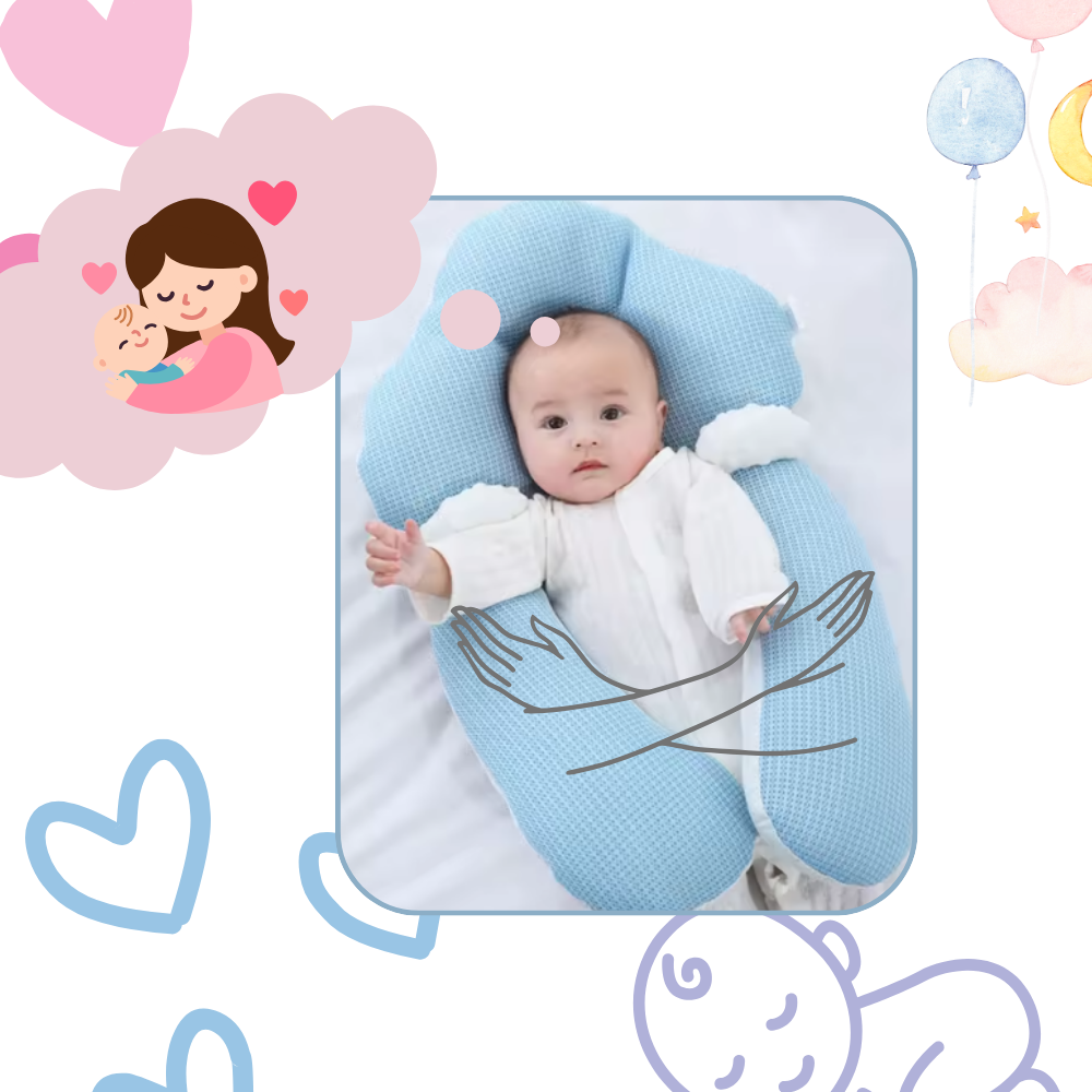 Coussin d'allaitement avec protection de la tête