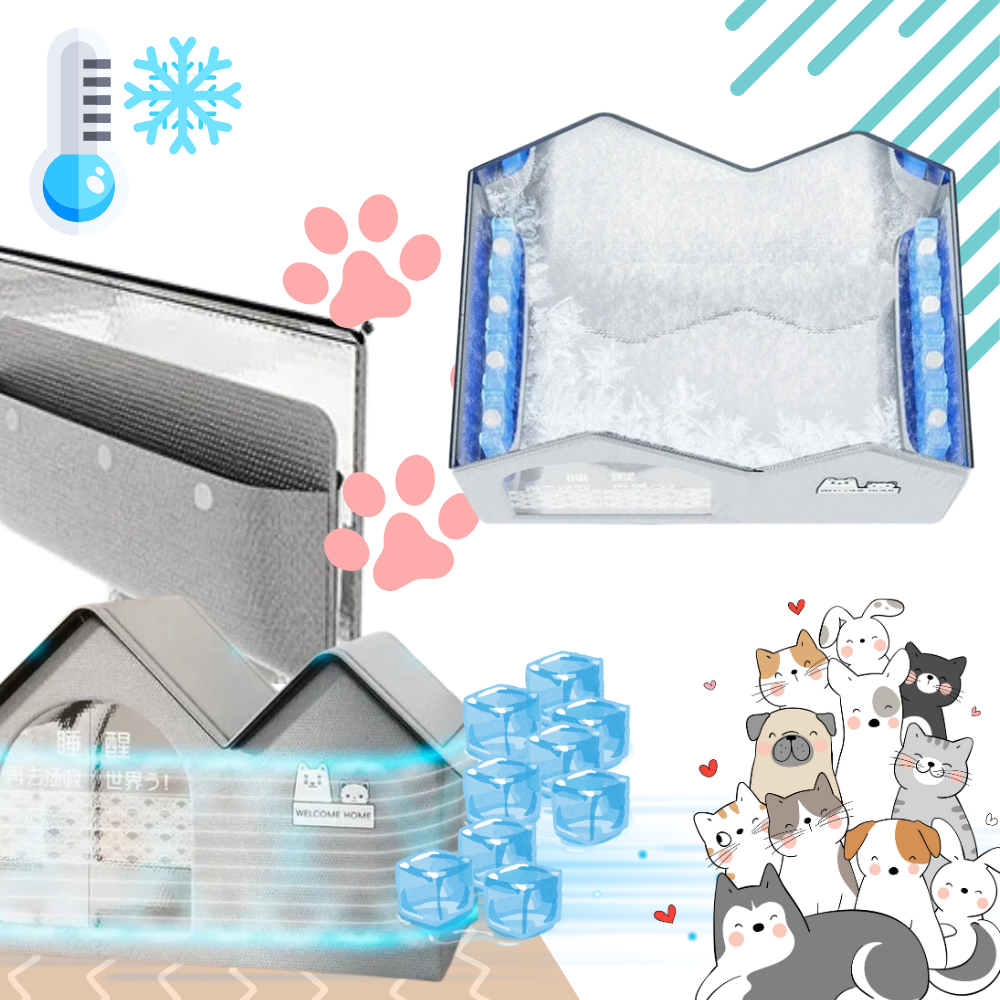 Maison pour chats à isolation thermique réfléchissante