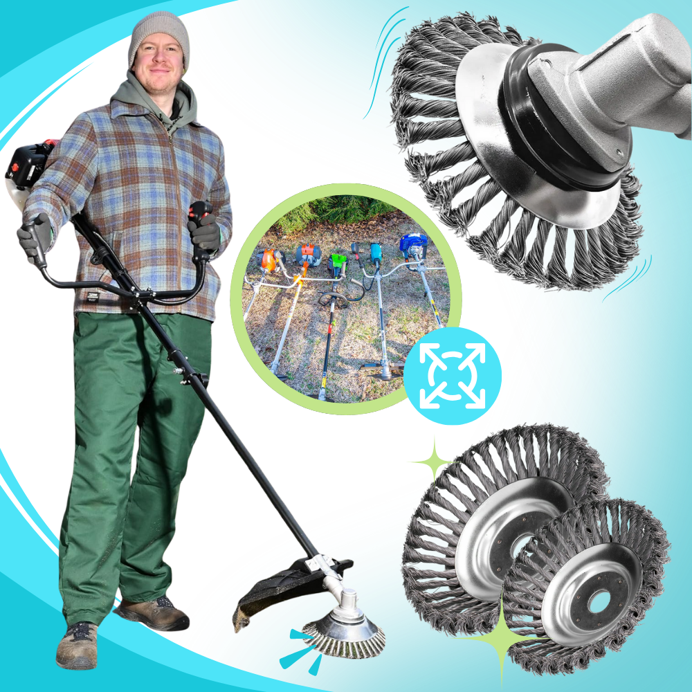 Brosse de désherbage pour débroussailleuse