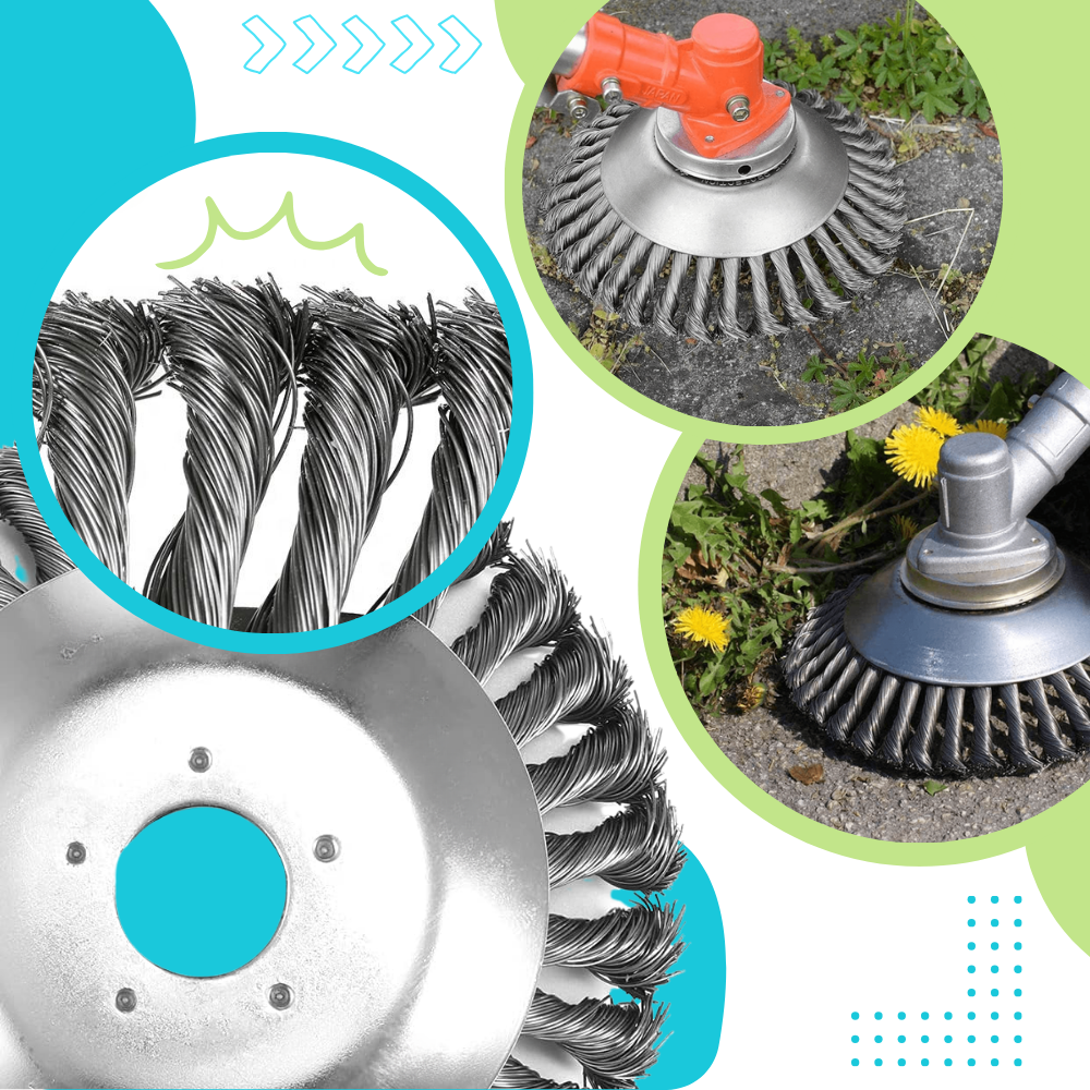 Brosse de désherbage pour débroussailleuse