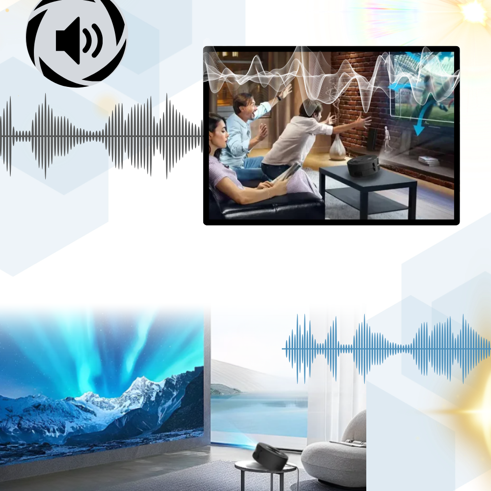 Mini-projecteur vidéo haute résolution