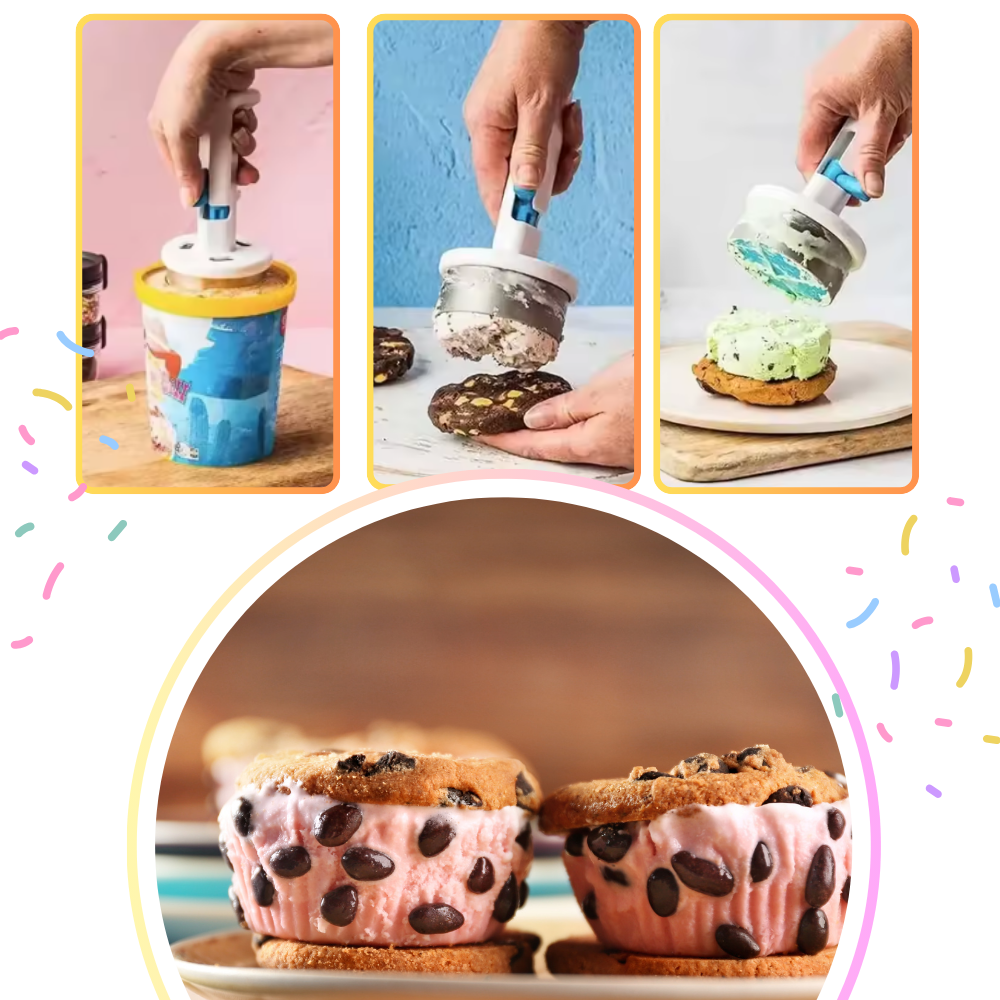 Cuillère à Cylindres de Crème Glacée