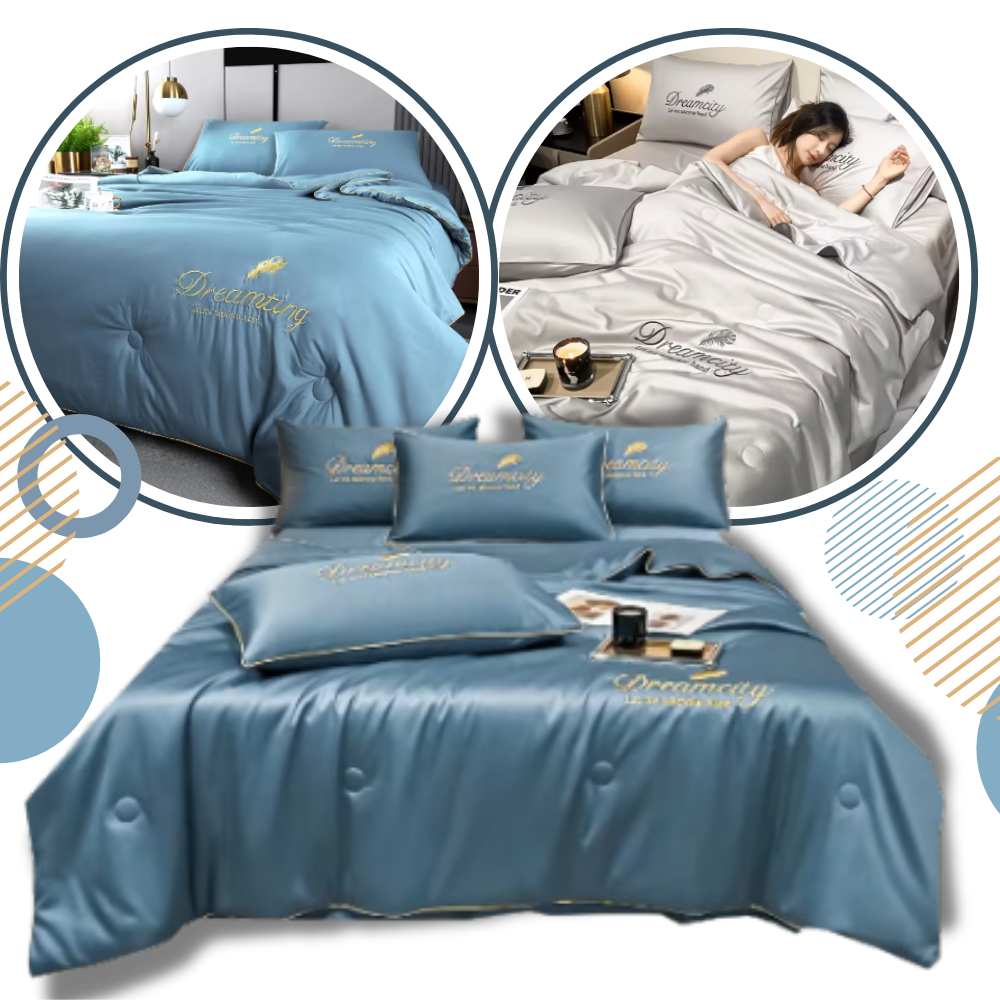 Housse de couette en soie glacée douce