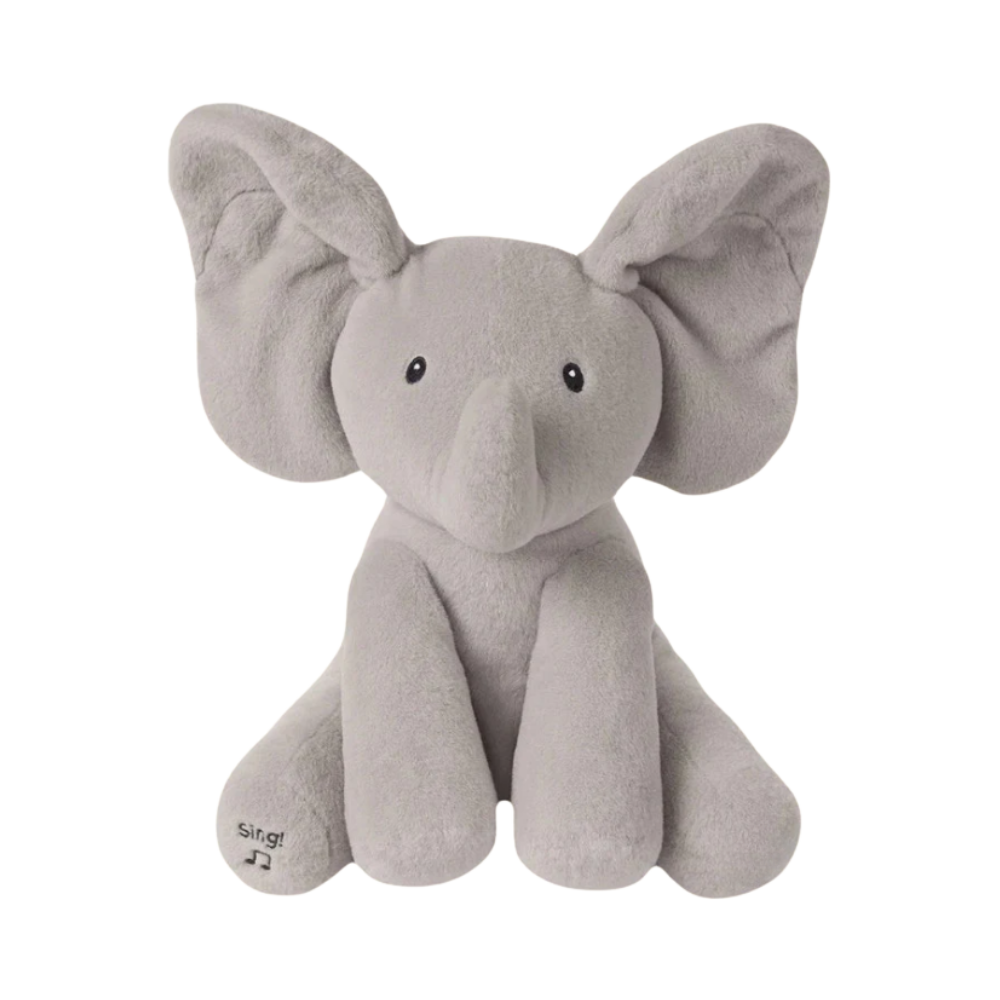 Peluche éléphant cache-cache interactif
