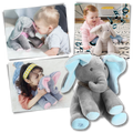 Peluche éléphant cache-cache interactif