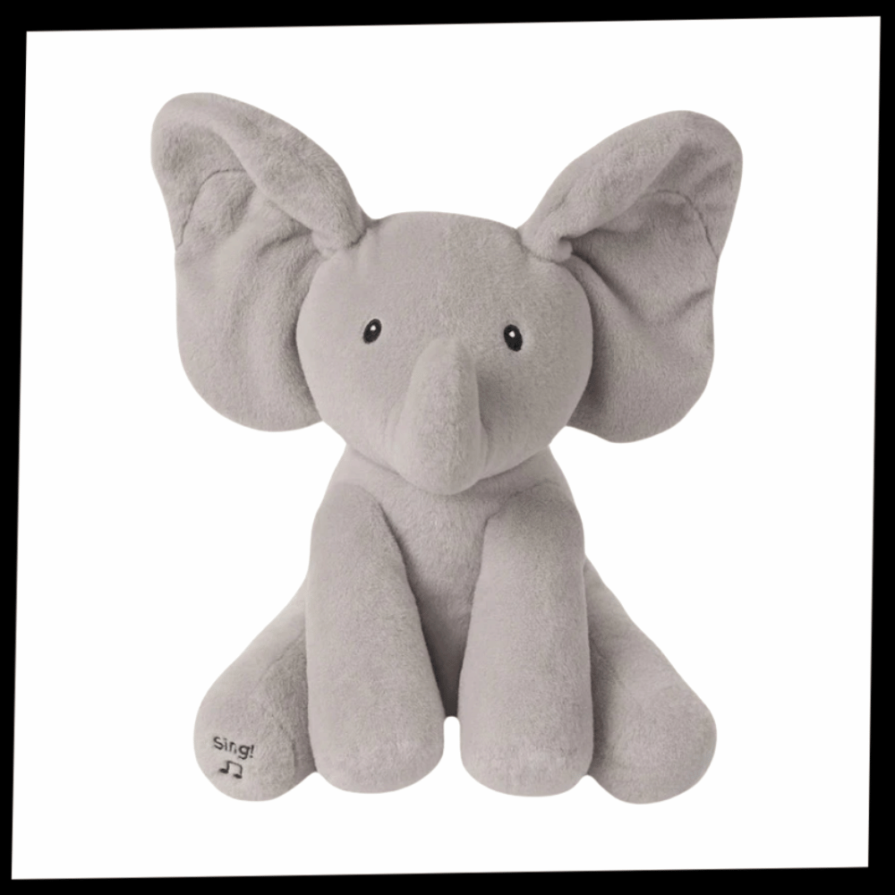 Peluche éléphant cache-cache interactif