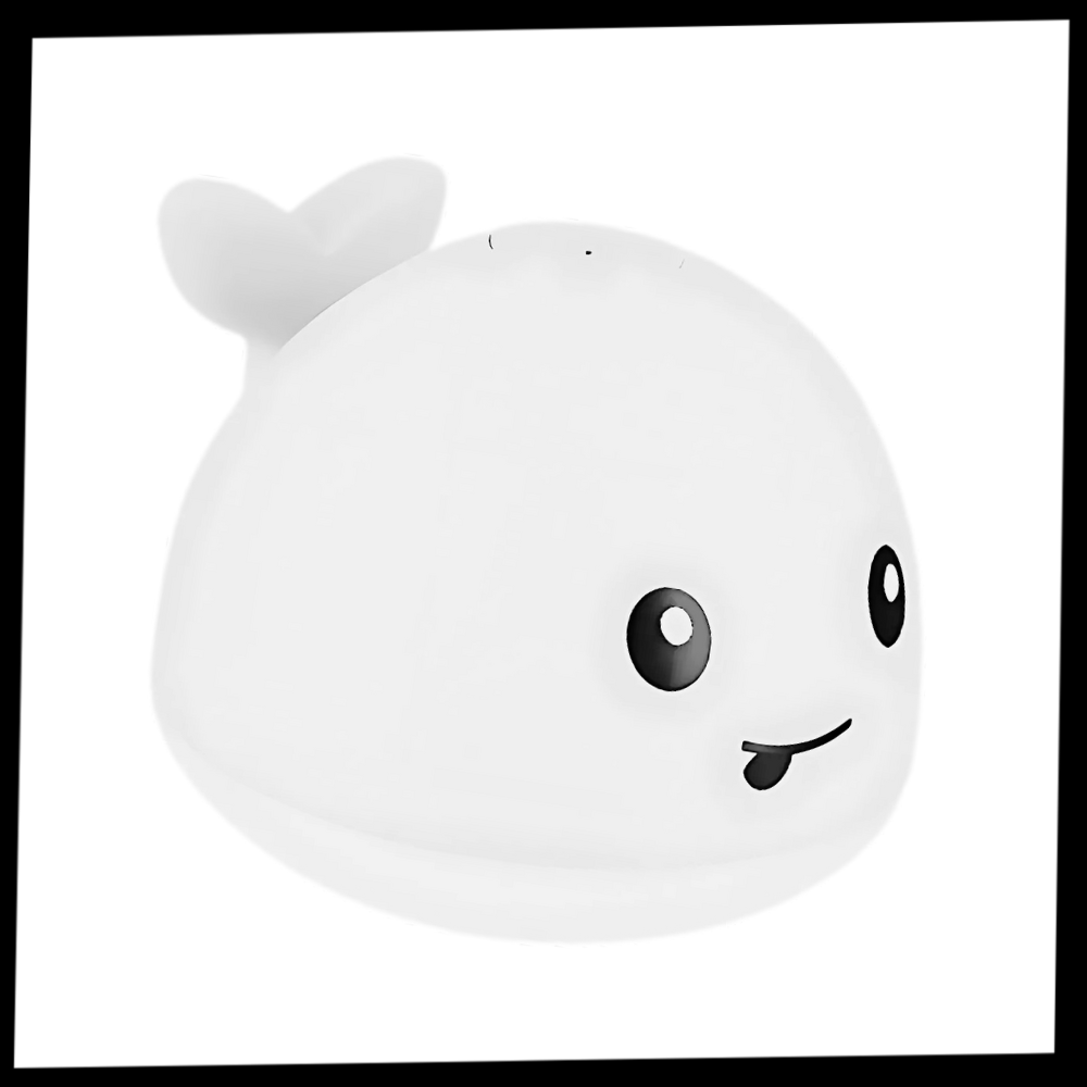 Jouet de bain interactif en forme de baleine avec lumières