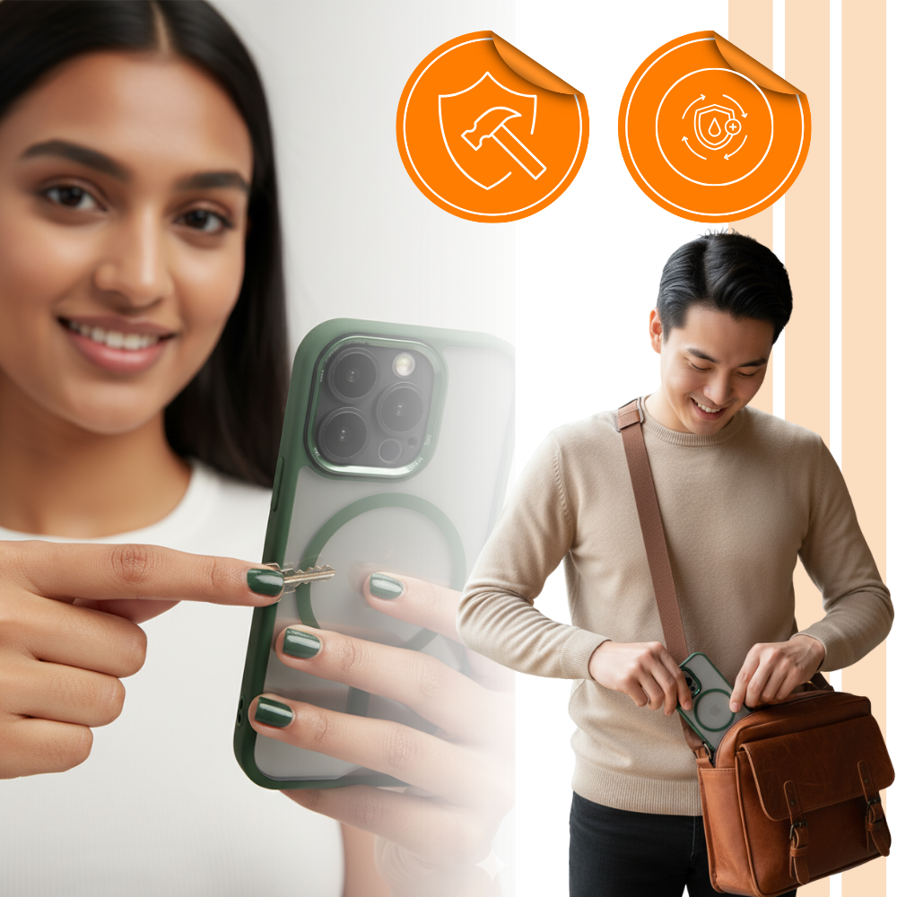 Coque magnétique antichoc pour iPhone