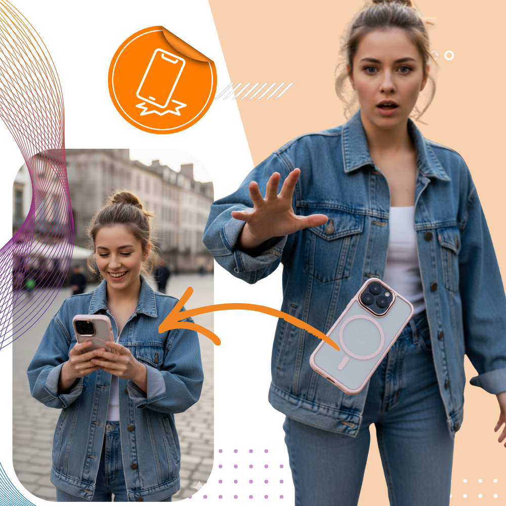 Coque magnétique antichoc pour iPhone