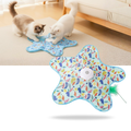 Jouet tapis interactif à plumes pour chatons en phase de dentition